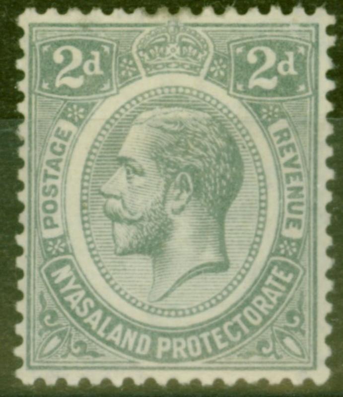 Nyasaland 1913 2d Slate SG88 Fine Very Lightly Mtd Mint