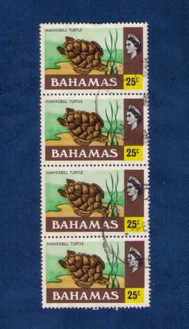 BAHAMAS Sc 400 Used Horiz Strip of Four Very Fine