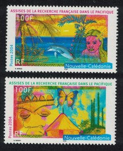 New Caledonia Dolphin Butterfly 2v 2004 MNH SG#1335-1336 MI#1348-1349