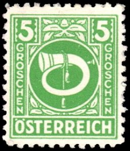 Austria 4N4 - Mint-H - 5g Post Horn (1945) (cv $0.50)
