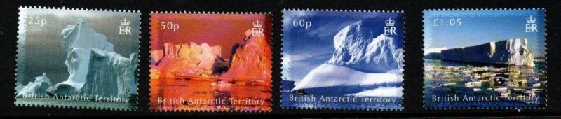 BRITISH ANTARCTIC TERR. SG456/9 2007  ICEBERGS MNH