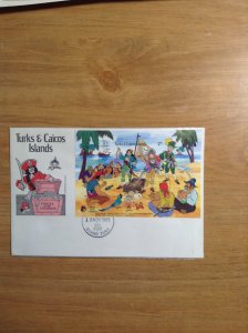 Tuks & Caicos Islands  #  704  First day cover