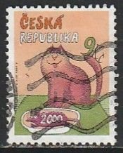 2000 Czech Rep - Sc 3137 - used VF - 1 single - End of Millennium