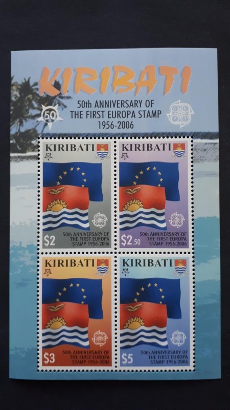 50th anniversary of EUROPA stamps - Kiribati - 1x Bl perforated ** MNH