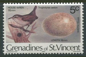 Grenadines #137 MINT OG NH VF SINGLE Birds & Eggs Pictorial Definitive