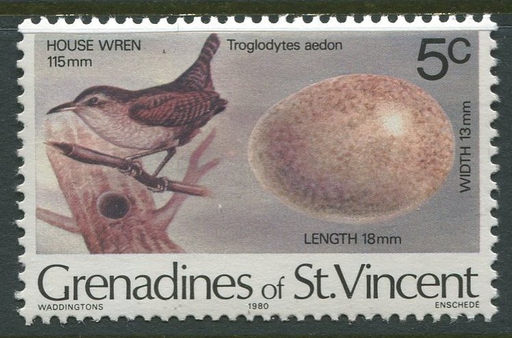 STAMP STATION PERTH Grenadines #137 Birds & Eggs Pictorial Definitive MNH 1978