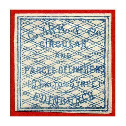 Circular Delivery SGCD3 Clarkand Co. 1/4d blue mint