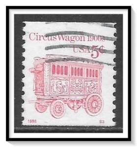 US #2452Dg Circus Wagon PNC Pl#S3 Used