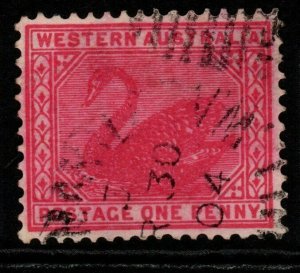 WESTERN AUSTRALIA SG117 1903 1d CARMINE-ROSE USED 