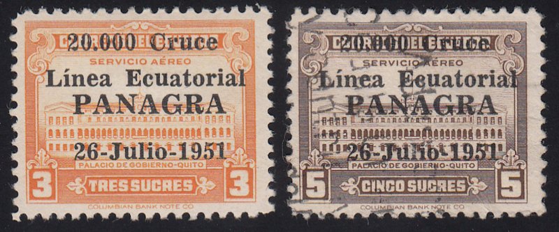 Ecuador - 1951 - SC C223-24 - H/Used