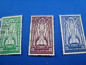 IRELAND  -  SCOTT #121-123  -  used    (wwi17)