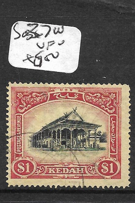 MALAYA KEDAH (P3012B) $1.00 HOUSE SG 37W  VFU