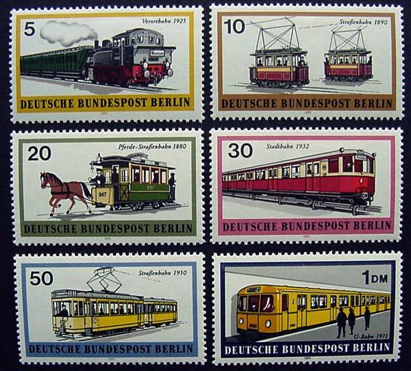 Germany, Berlin, Scott 9N305-9N310, MNH complete set