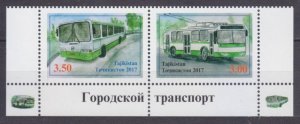 2017 Tajikistan  775-776Paar+Tab Cars - Buses 4,30 €