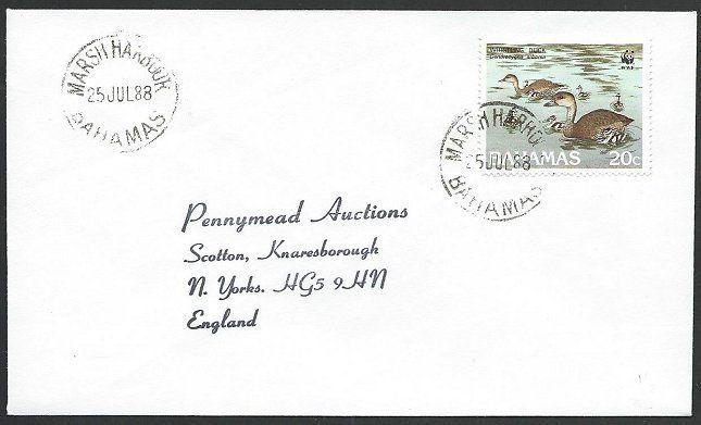 BAHAMAS 1988 cover ex MARSH HARBOUR........................................49149