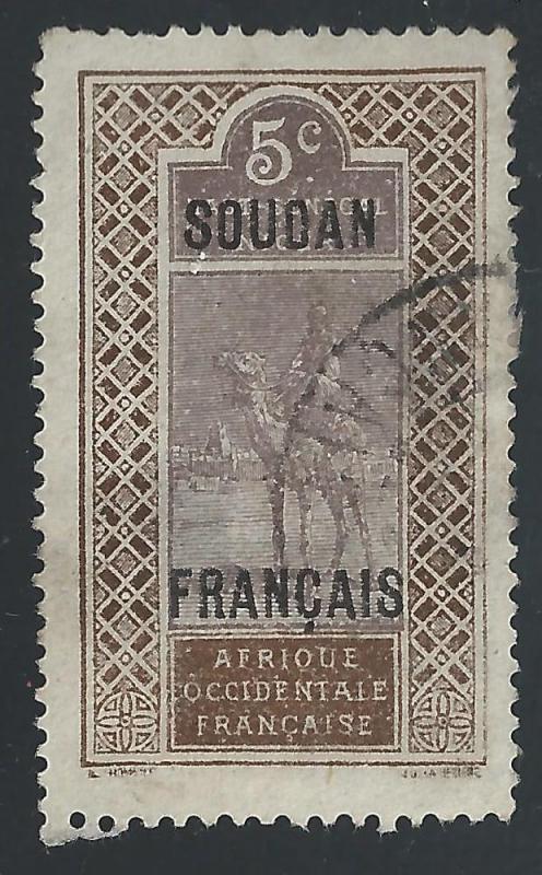 French Sudan #24 5c Camel & Rider