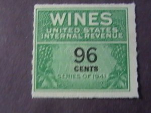 U.S.# RE145-MINT/NEVER HINGED---WINE STAMP---1942