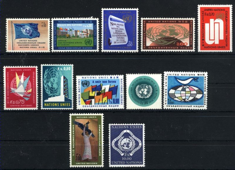 UN Geneva 2-14 Mint