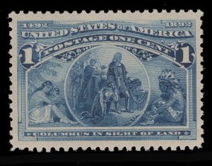 MOMEN: US STAMPS #230 MINT OG NH XF JUMBO PF CERT LOT #81917