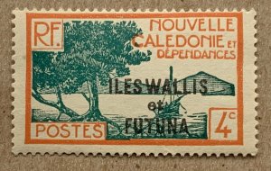 Wallis & Futuna 1930 4c Bay of Paletuviers Point, MNH. Scott 46, CV $0.40