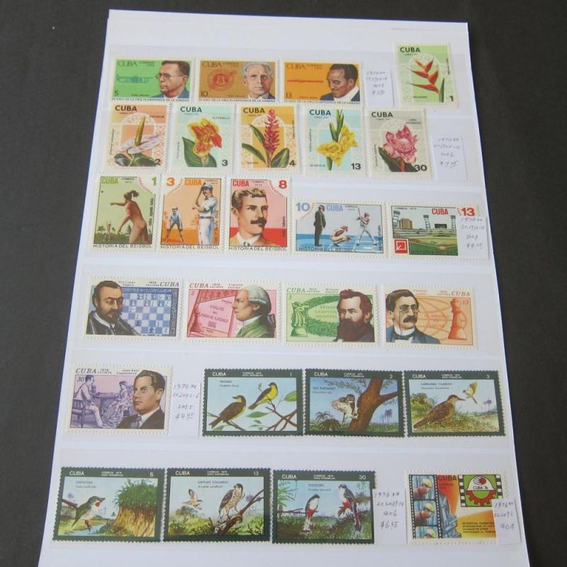 Cuba modern sets 176 stamps All MNH 