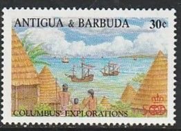 1988 Antigua - Sc 1093 - MNH VF - 1 single - Discovery of America