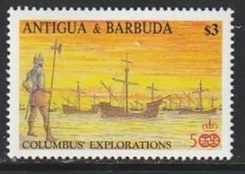 1988 Antigua - Sc 1098 - MNH VF - 1 single - Discovery of America