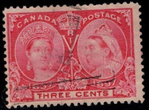 CANADA Scott 53  Used 1897 3c Jubilee