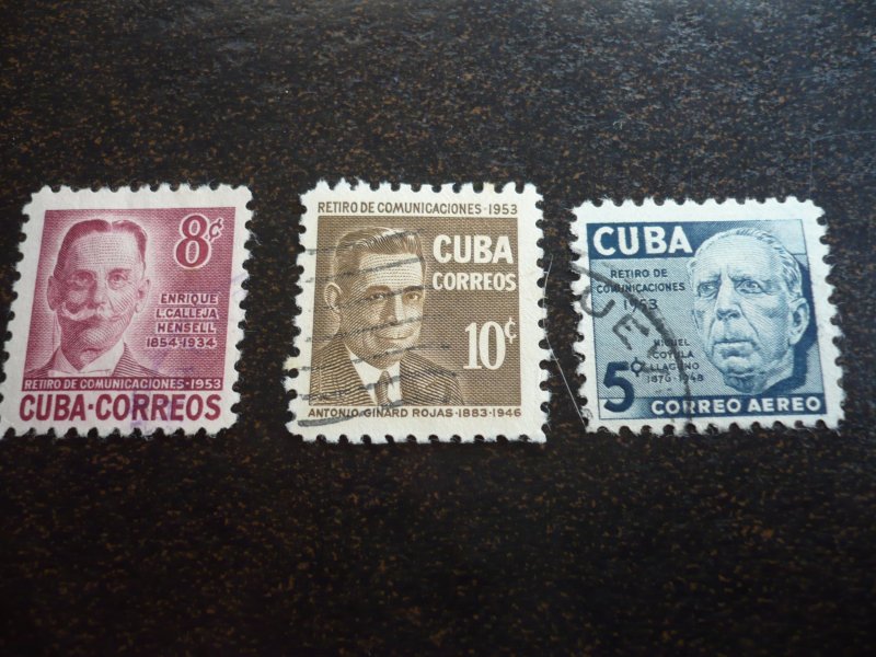 Stamps - Cuba - Scott# 514-518,C92-C95,E19 - Used Set of 10 Stamps