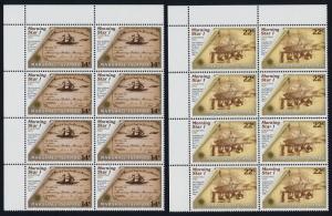 Marshall Islands 82-5 TL Blocks of 8 MNH Sailing Ships, Christmas, Tree