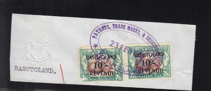 Basutoland: Revenue on a Piece, Sc #74AB (24858)