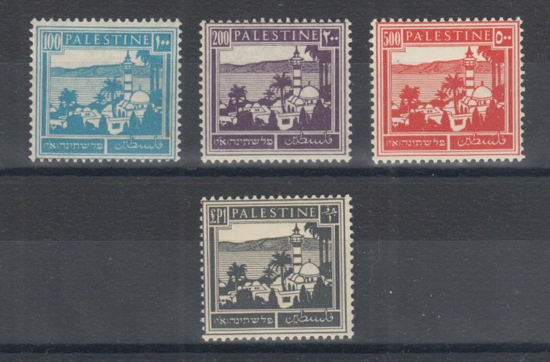 Palestine Sc 80, 81, 83, 84 MLH. 1927-1942 Definitives, 4 different, F-VF