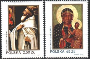 Poland. 1982. 2818-20 from the series. Icons, painting. MNH.