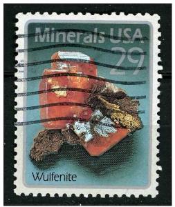 USA 1992 - Scott 2703 used - 29c, Minerals, Wulfenite 