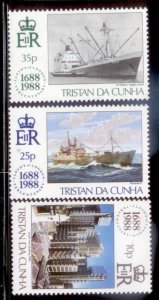 Tristan Da Cunha 1986 SC# 439-41 MNH-OG E32