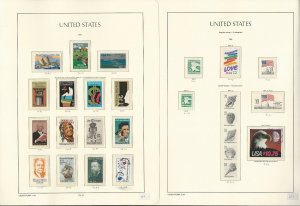 United States Stamp Collection Lighthouse Hingless Album 1972-1987, JFZ