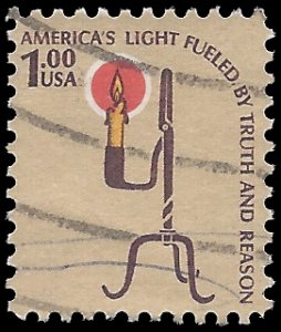 #1610 $1.00  Rush Lamp and Candle Holder 1979 Used