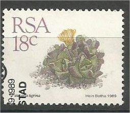 SOUTH AFRICA, 1988, used 18c, Succulents, Scott 741