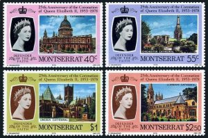 MONTSERRAT 1978 Sc#385/388 QUEEN ELIZABETH II CORONATION ANNIVERSARY Set (4) MNH