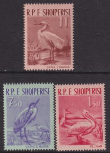 1961 Albania Birds complete set MNH Sc# 592 / 594 CV $22.25