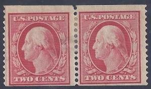 Scott #353 Mint  pair APS certified LH OG F-VF