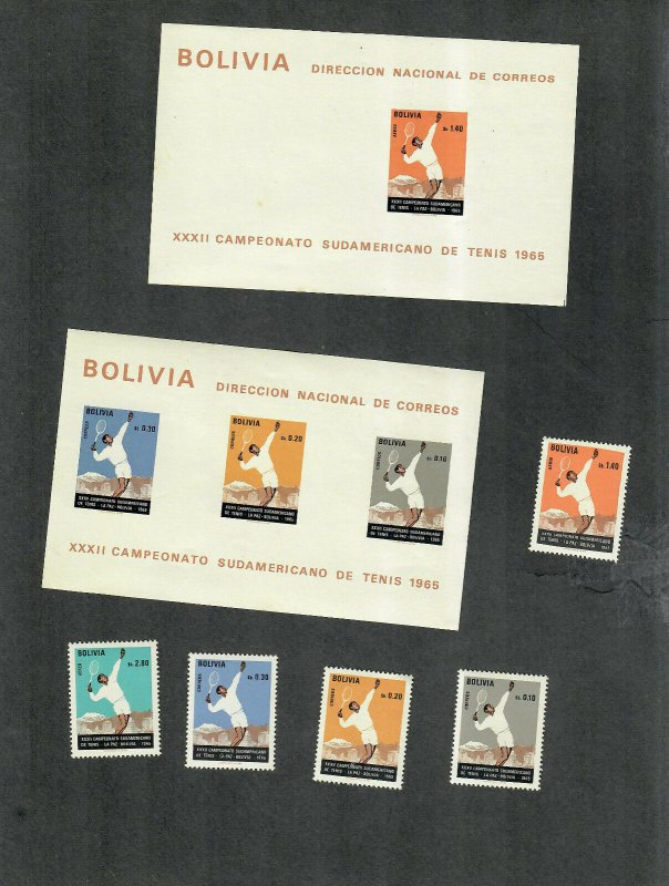 Bolivia Sc#512-14a, C293-4a M/NH/VF, Cv. $21.80