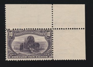 US 290 10c Trans-Mississippi Mint Corner Margin F-VF OG NH SCV $425