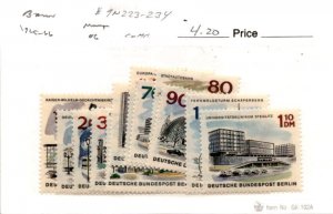 Germany - Berlin, Postage Stamp, #9N223-9N234 Mint Hinged, 1965 (AN)