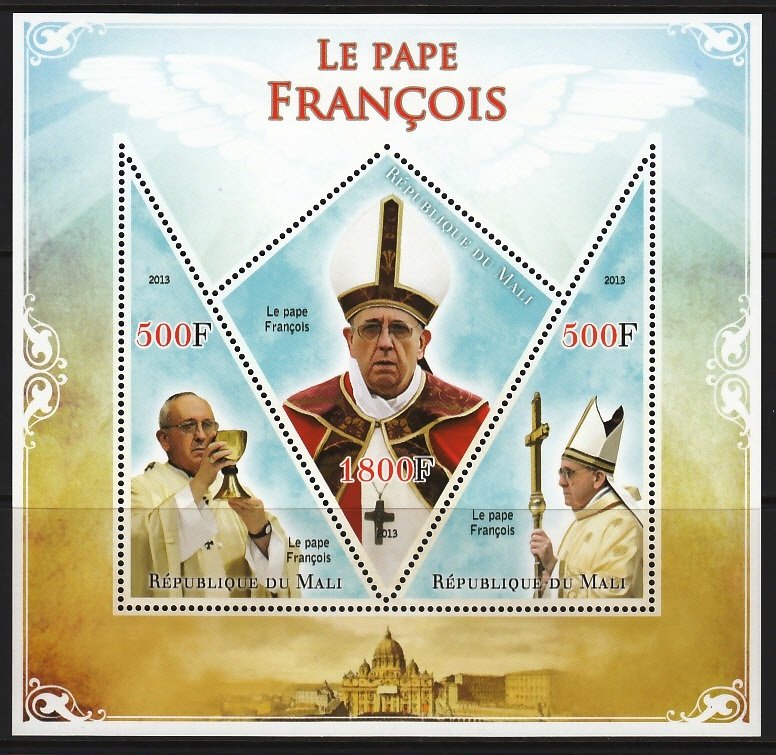 MALI 2013 POPE FRANCIS FRANCOIS PAPA PAPST PAPE [#1358]