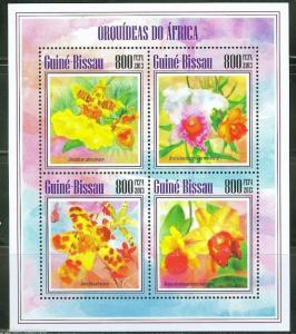 GUINEA BISSAU  2013  FLOWERS  SHEET MINT NEVER HINGED