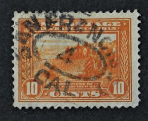 US Sc #400 Used San Francisco Double Oval on San Francisco Bay Stamp 1913