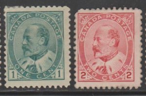 Canada Scott #89-90 Stamp - Mint Set