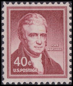 US 1050 John Marshall 40c single MNH 1955