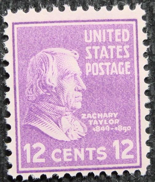 US #817 MNH, Single, Zachary Taylor, SCV $1.00 L12